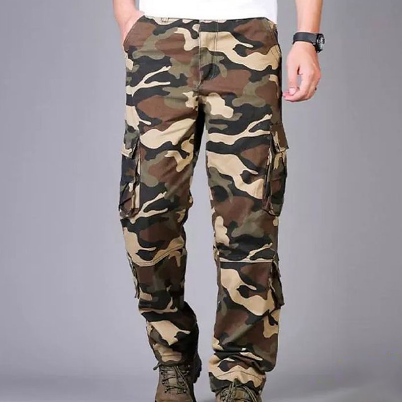 Red Camouflage Cargo Pants | Red Military Cargo Pants | Men Cargo Trousers  Red - Cargo - Aliexpress