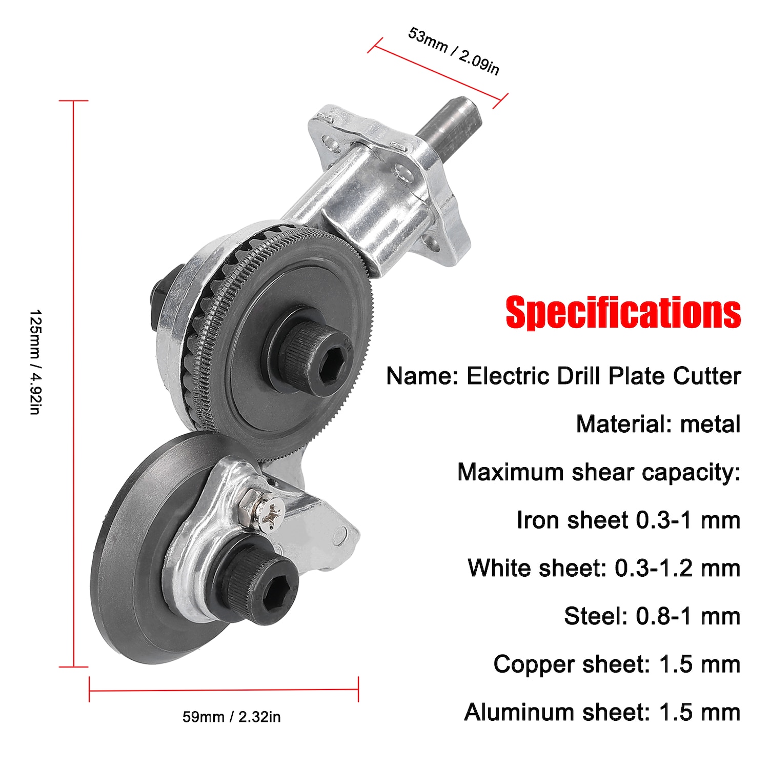 Electric Drill Shearing Machine Metal Electric Drill Plate Cutter