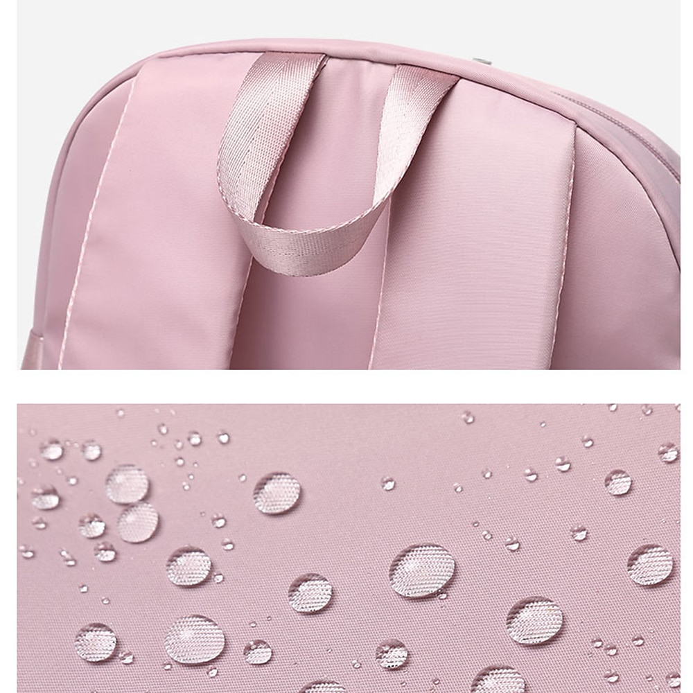 snygg rosa ryggsäck för tonårsflickor - stor kapacitet, back-to school-väska med flera fickor med justerbara remmar och hållbar design 2025 - $46.99 –P7
