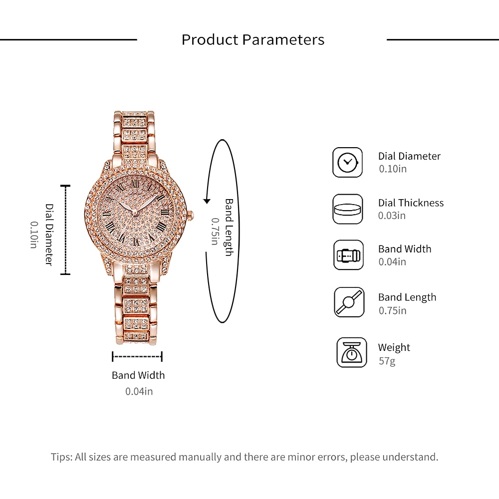 Diamanten Cadeau voor Vrouwen Horloges Gouden Horloge Dames Polshorloges Luxe Merk Strass Cadeau voor Vrouwen Armband Horloges Vrouwelijke Relogio Feminino 2026 - $19.99 –P8