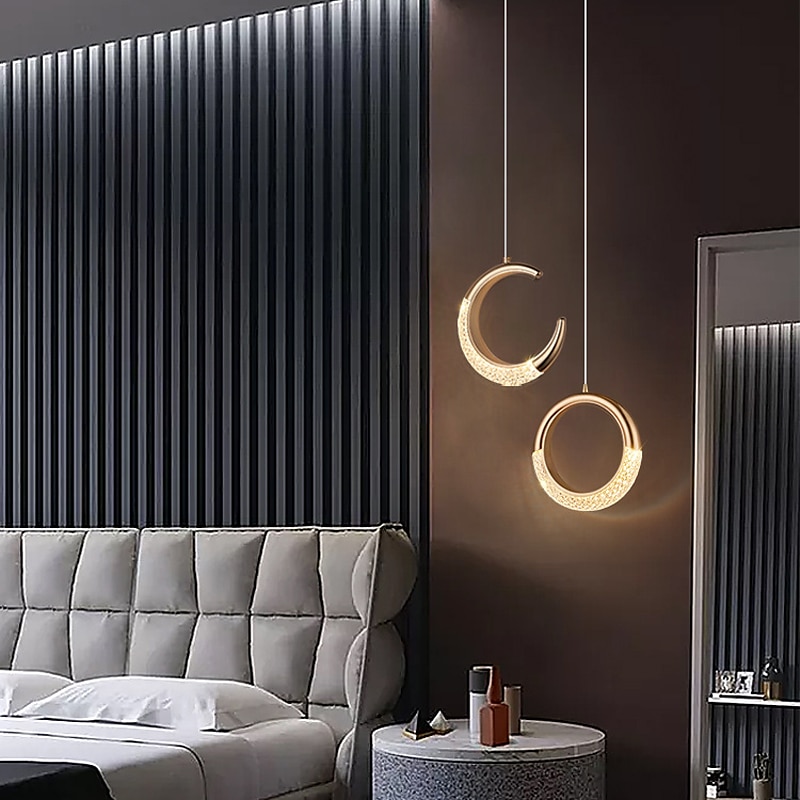 LED Pendant Lighting Ring Circle Design Pendant Light Fixture 1- Light Hanging Fixture for Bedroom ,Adjustable Length Indoor Lighting for Dinning Room Kitchen 2025 - $101.99 –P6