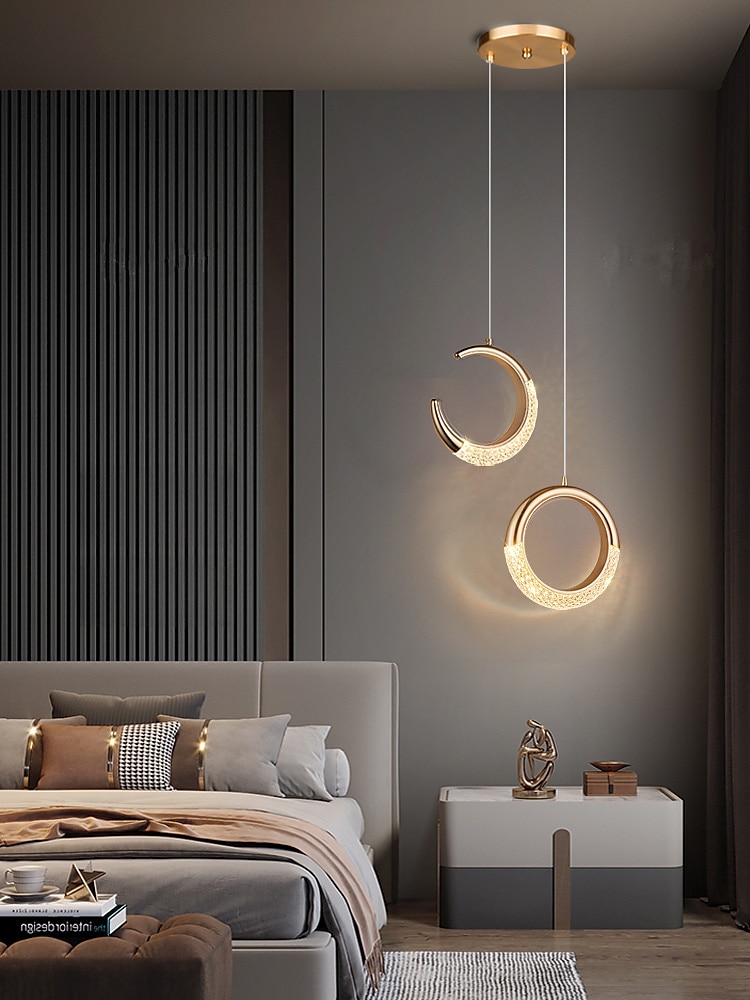 LED Pendant Lighting Ring Circle Design Pendant Light Fixture 1- Light Hanging Fixture for Bedroom ,Adjustable Length Indoor Lighting for Dinning Room Kitchen 2025 - $101.99 –P9