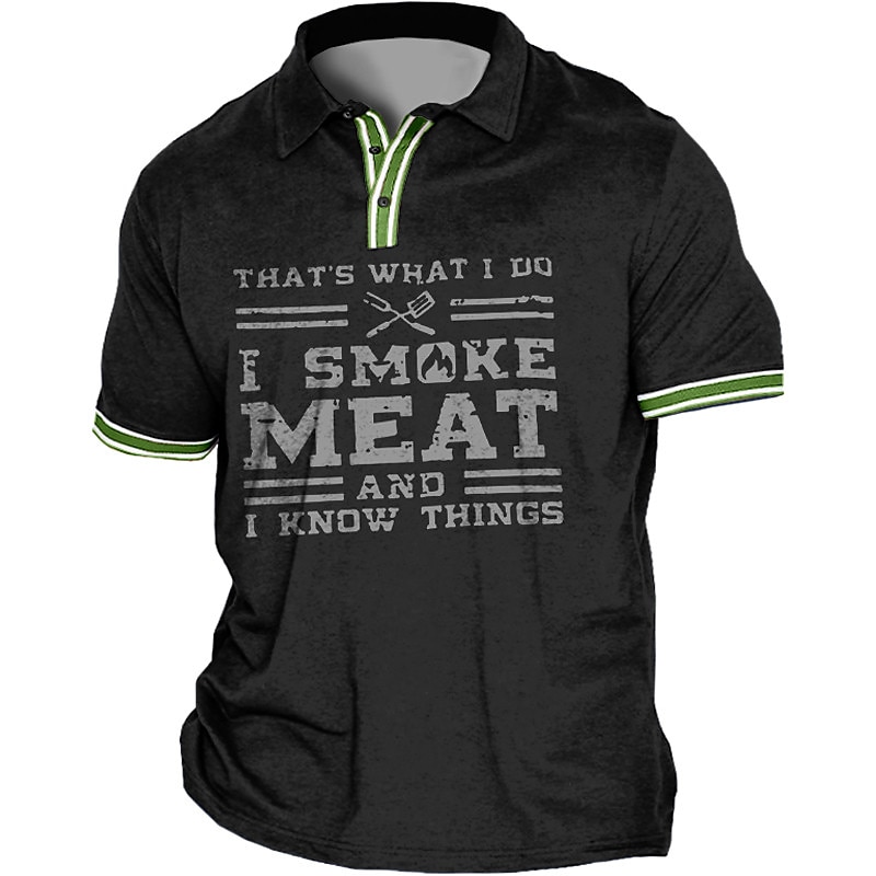 Men's Plus Size Polo Shirt Big and Tall Letter Turndown Print Short Sleeve Spring & Summer Sports Fashion Streetwear Designer Outdoor Street Tops 2025 - $21.99 –P4