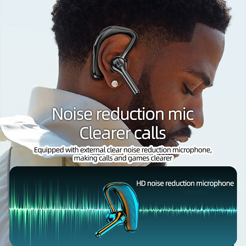 Hands Free Telephone Driving Headset Ear Hook Bluetooth 5.2 Waterproof Sports Built-in Mic for Apple Samsung Huawei Xiaomi MI Fitness Camping Hiking Running Phone Office Business Valentine's Day Gift 2026 - $19.99 –P14