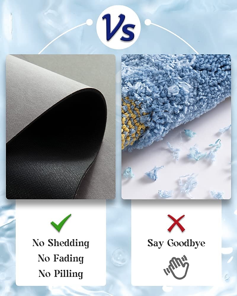Absorbent Bath Mat Non-slip, Diatomaceous Rubber Non Slip Quick Dry Super Absorbent Thin Bathroom Rugs Fit Under Door-Washable Bathroom Floor Mats-Shower Rug for in Front of Bathtub, Shower 2025 - $33.99 –P6