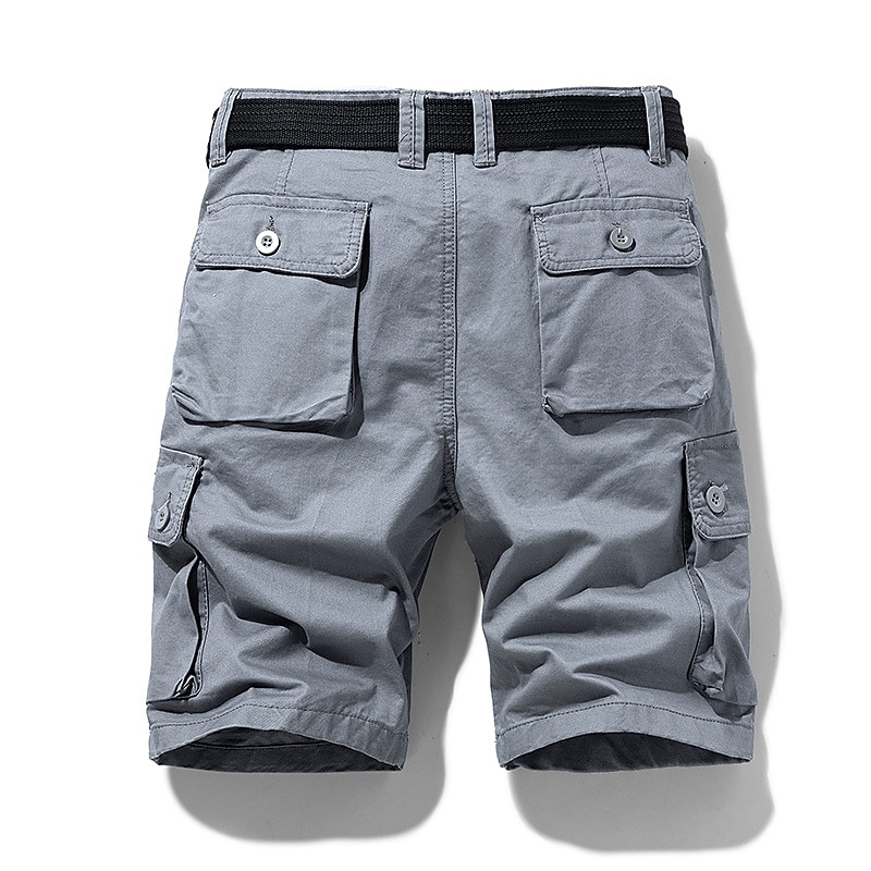 Herren Cargo Shorts Kurze Hosen Shorts Kurze Hosen Multi Pocket Gerade geschnitten Bedruckt Einfarbig Komfort tragbar Knielänge Outdoor Täglich Sport Stilvoll Schwarz Blau 2026 - $26.99 –P9