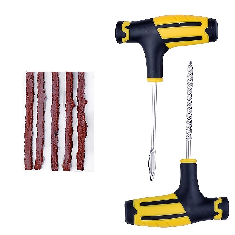 set de instrumente pentru repararea anvelopelor auto kit de reparare a perforației anvelopelor fără cameră Set de instrumente de fixare instrument de înlocuire a anvelopelor de biciclete instrument de 2025 - $13.99 –P2