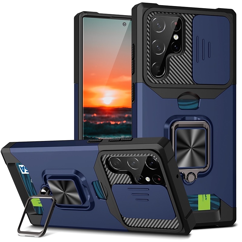 Θήκη Τηλεφώνου Για Samsung Galaxy S23 S22 S21 Plus Ultra A54 A34 A14 Θήκη Πίσω με Κάτοχο Δαχτυλιδιού Ολόκληρης Σώματος Προστατευτική Θωράκιση TPU PC 2025 - $13.99 –P4