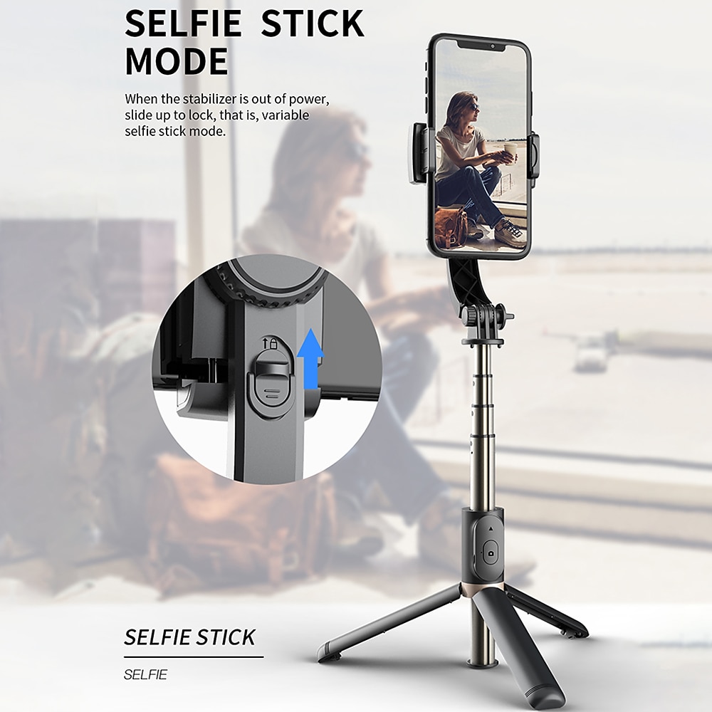 Handheld Gimbal Smartphone Bluetooth Handheld Stabilizer with Tripod selfie Stick Folding Gimbal for Smartphone Xiaomi iPhone 2025 - $52.99 –P2