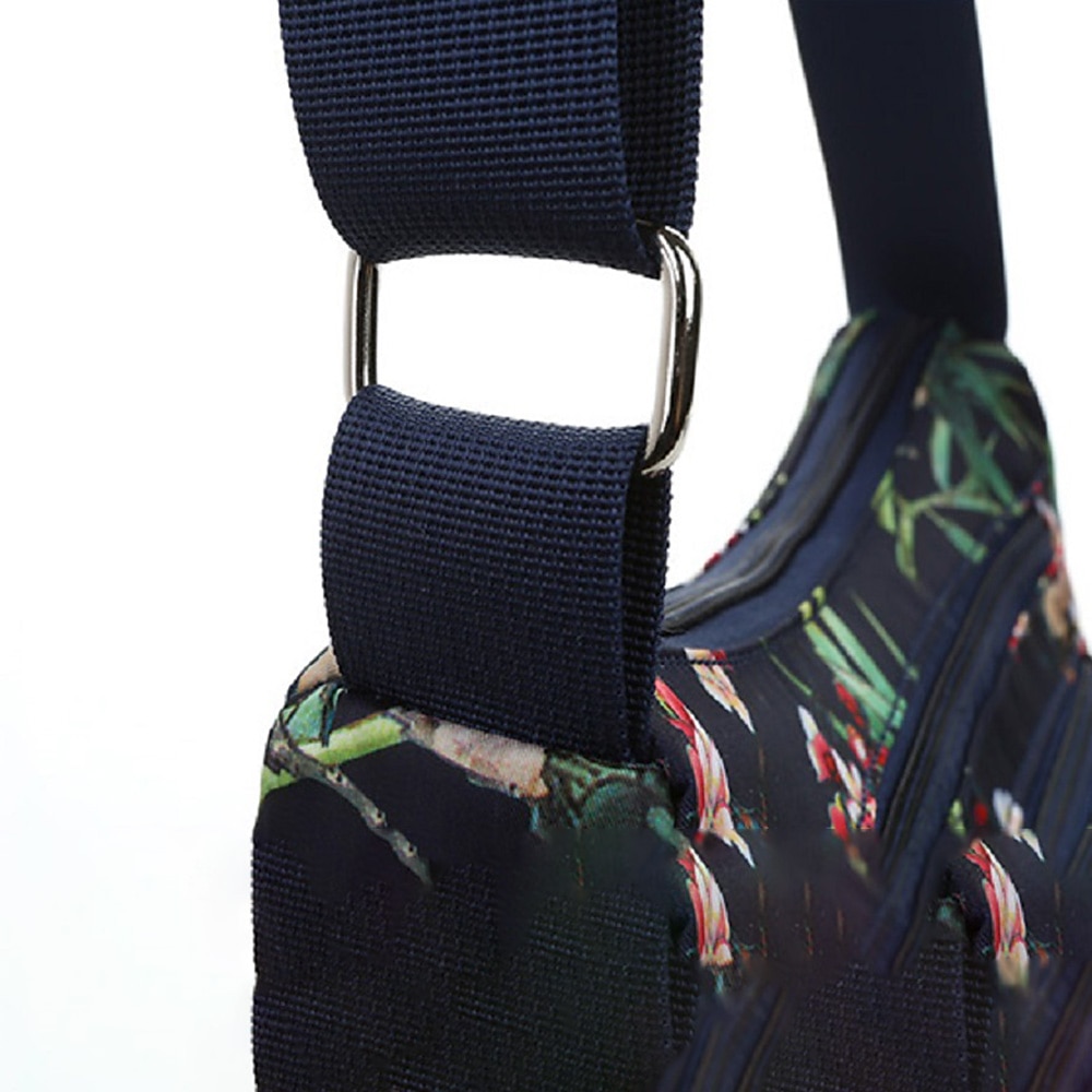 Per donna Borsa a tracolla Borsa a tracolla Nylon Esterno Giornaliero Per uscire Stampa Impermeabile Floreale Fiore decorativo Nero grigio Nero Bianco del 2026 a $18.99 –P5