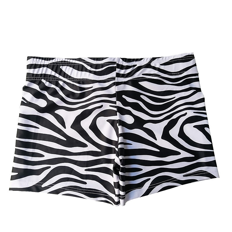 Herr 1-pack Boxershorts Badkläder Snörning Mönster Polyester Andningsfunktion Mjuk Färgblock Medium Midja Svart 2025 - $12.99 –P5