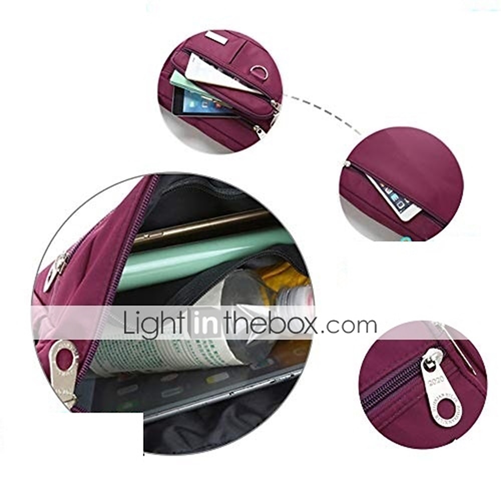 Borsa a tracolla da donna in nylon blu navy – borsa a tracolla multitasche resistente per lavoro, viaggi e uso quotidiano del 2026 a $18.99 –P2