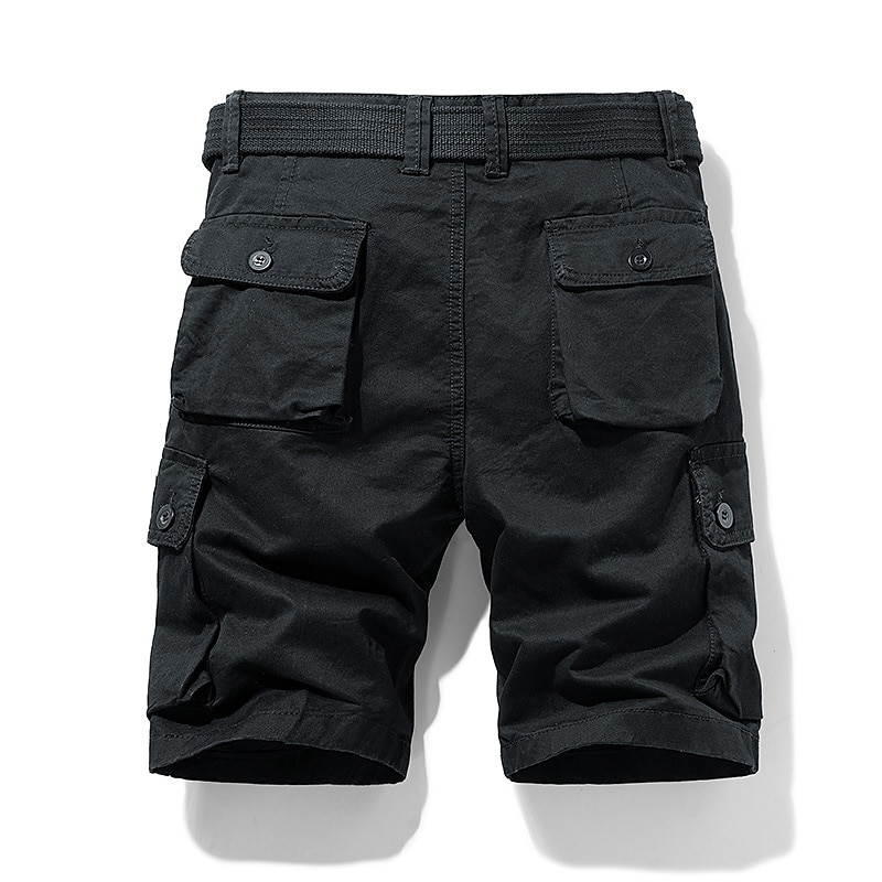 Herren Cargo Shorts Kurze Hosen Shorts Kurze Hosen Multi Pocket Gerade geschnitten Bedruckt Einfarbig Komfort tragbar Knielänge Outdoor Täglich Sport Stilvoll Schwarz Blau 2026 - $26.99 –P5