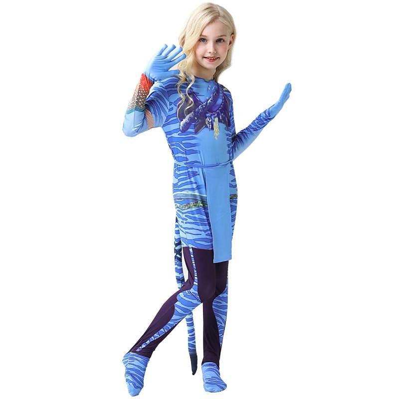 Avatar: The Way of Water Neytiri Jake Sully Zentai-kostymer Cosplay-kostym Film-cosplay for Pojkar Flickor Barn Karnival 2025 - $37.99 –P8