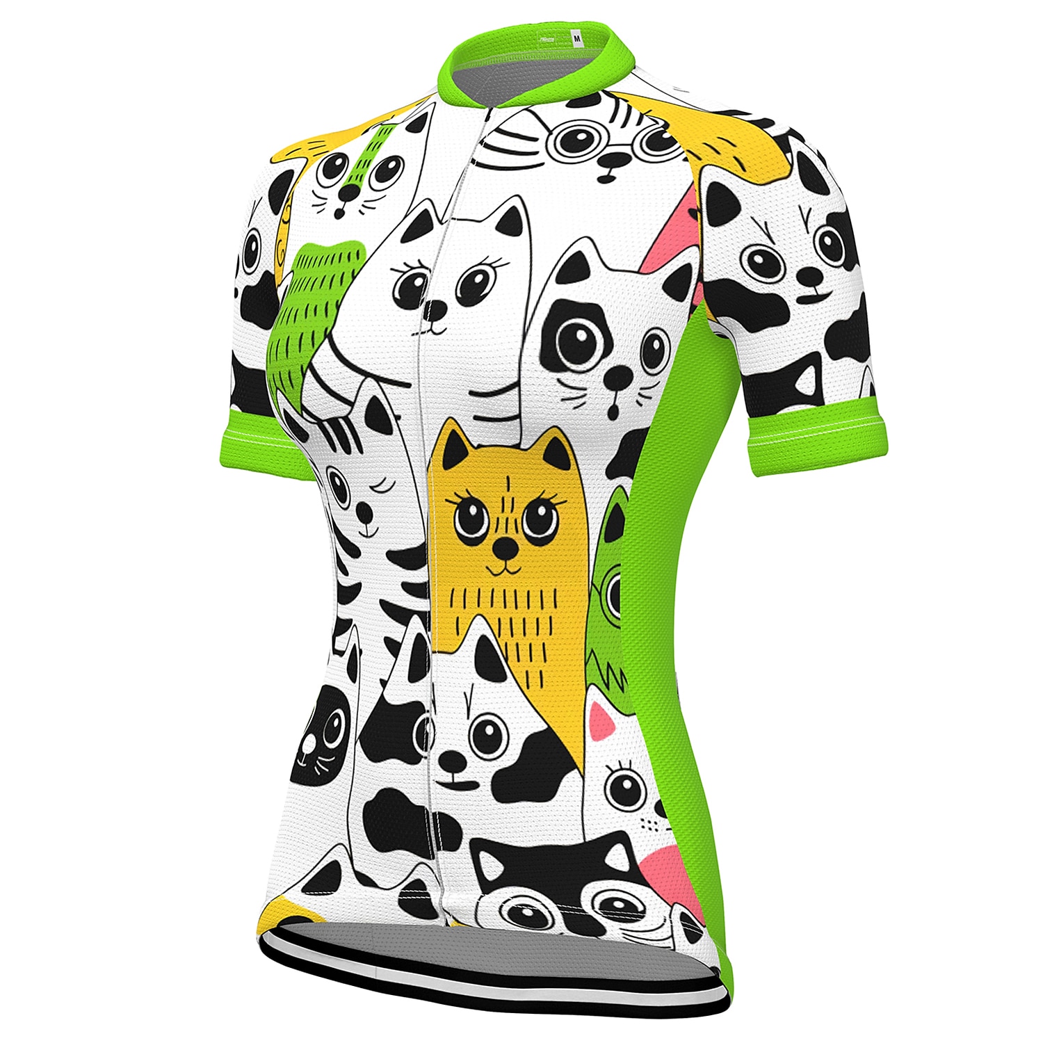 2026年 女性用 サイクリングジャージー 動物 虹色 勾配 半袖 バイク ジャージー トップス 3つのリアポケット付き マウンテンサイクリング ロードバイク 速乾性 ソフト 反射性ストリップ 後ポケット スポーツ ホワイト グリーン ローズレッド 衣類  コレクション – $30.99 –P8