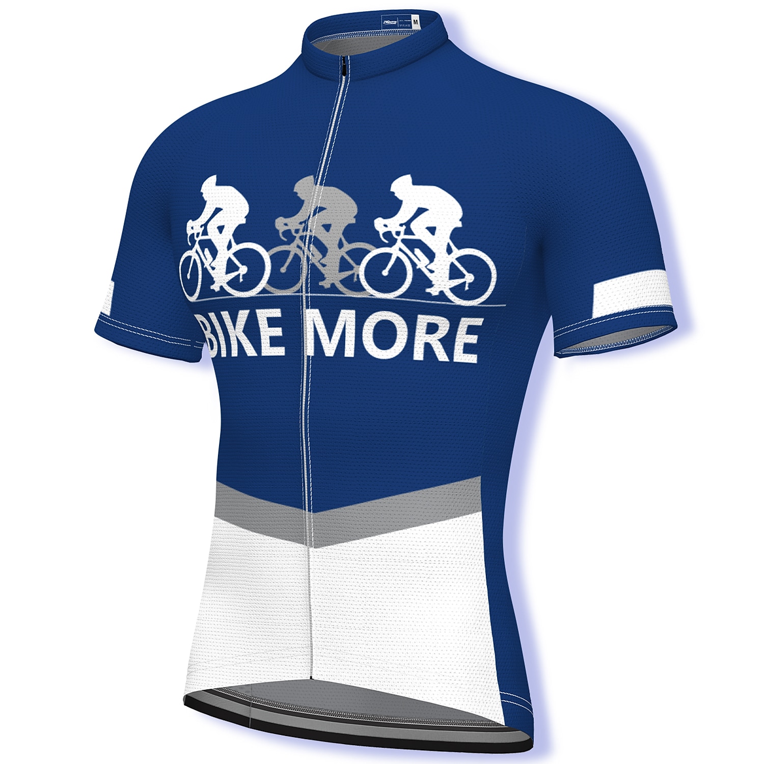 21Grams Voor heren Wielrenshirt Korte mouw Fietsen Kleding Bovenlichaam met 3 achterzakken Bergracen Wegwielrennen Ademend Zacht Sneldrogend Achterzak Zwart Wit Geel Regenboog Polyester Sport Kleding 2025 - $28.99 –P4