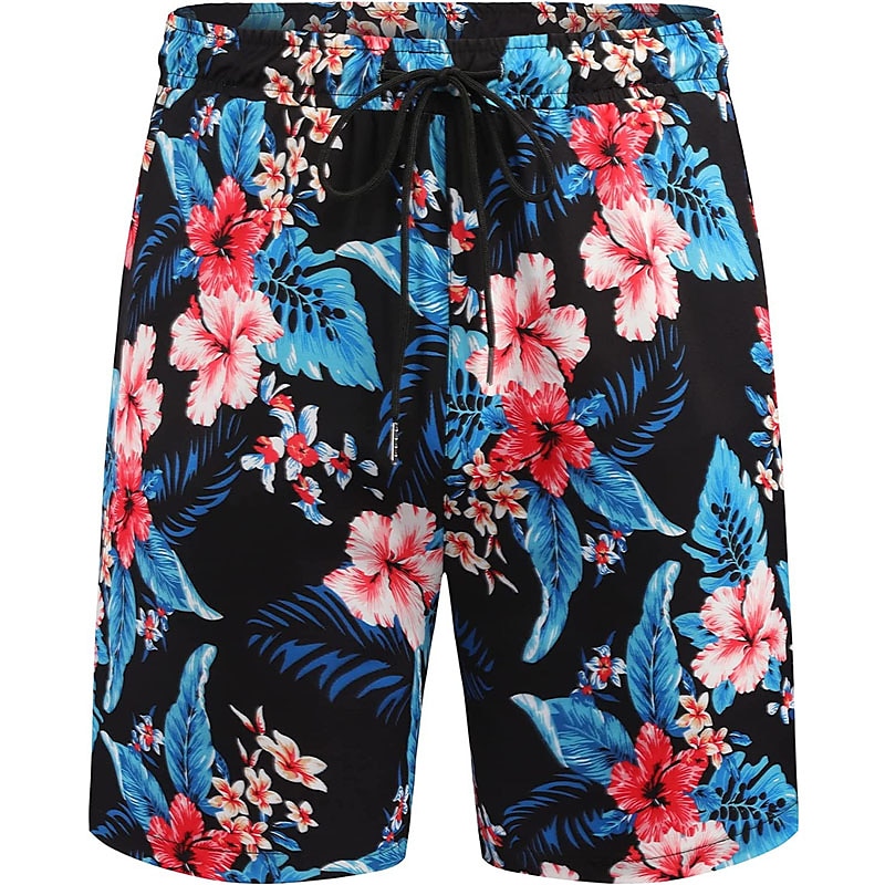 Bărbați Floral Frunze Plante tropicale 2 buc Seturi de camasi Cămașă hawaiană Manșon scurt Pantaloni scurti Răsfrânt Tropical Modă Hawaiană Stradă Casual Hawaiian Imprimeu Vară Primăvară Negru Alb 2025 - $34.99 –P14