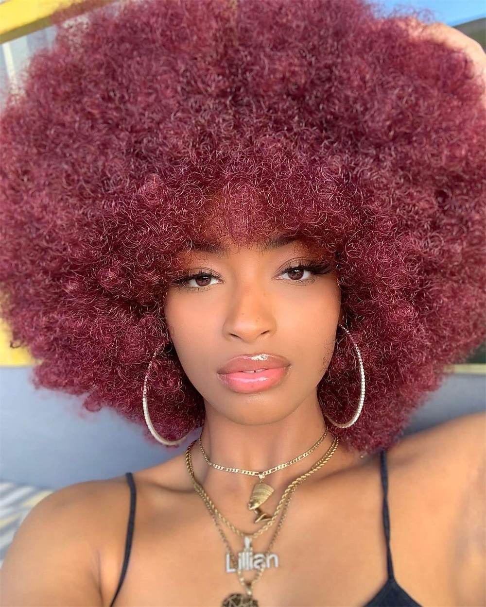 Big red afro on sale wig