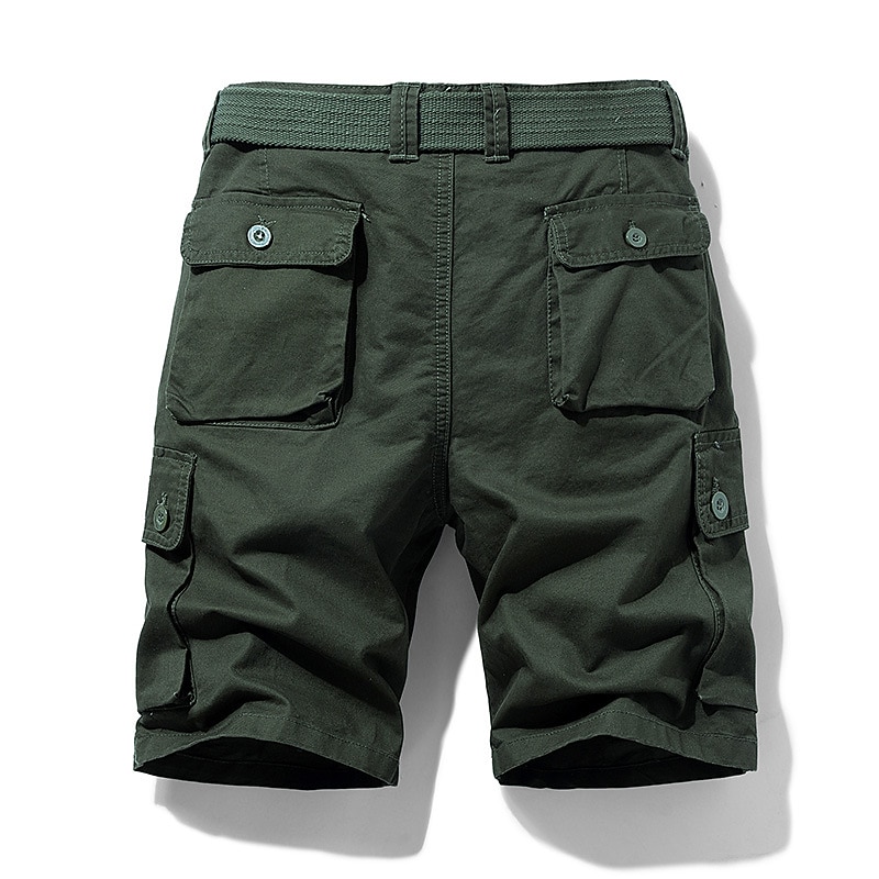 Herren Cargo Shorts Kurze Hosen Shorts Kurze Hosen Multi Pocket Gerade geschnitten Bedruckt Einfarbig Komfort tragbar Knielänge Outdoor Täglich Sport Stilvoll Schwarz Blau 2026 - $26.99 –P7