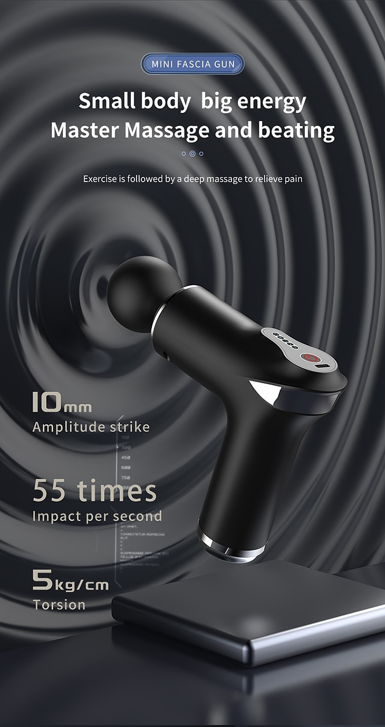 Portable Massage Gun High Frequency Muscle Vibration Massager For The Whole Body Deep Relaxation Muscle Pain Relief Fitness Massager Valentine's Day Gift 2026 - $41.99 –P9