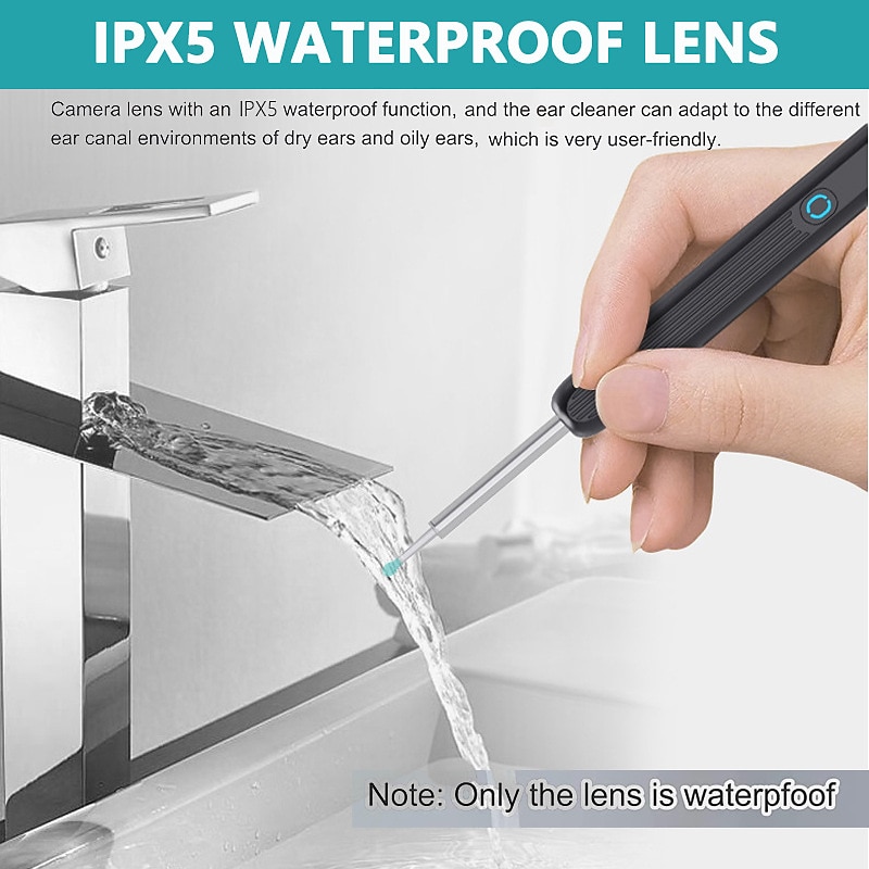 Rechargeable Ear Wax Removal Endoscope Kit with 5 Scoops, 8 Picks, and 1080P Camera, 1296P FHD Wireless Ear Otoscope with 6 LED 3.6mm Visual Ear Scope Camera 2025 - $35.99 –P8