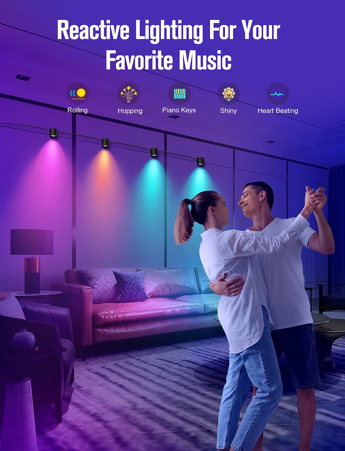 LED Smart Light Decorative Alexa Tuya Wifi Smart Music Synchronous Multi-color Wall Lamp Remote Control Plug-in 2026 - $111.99 –P2
