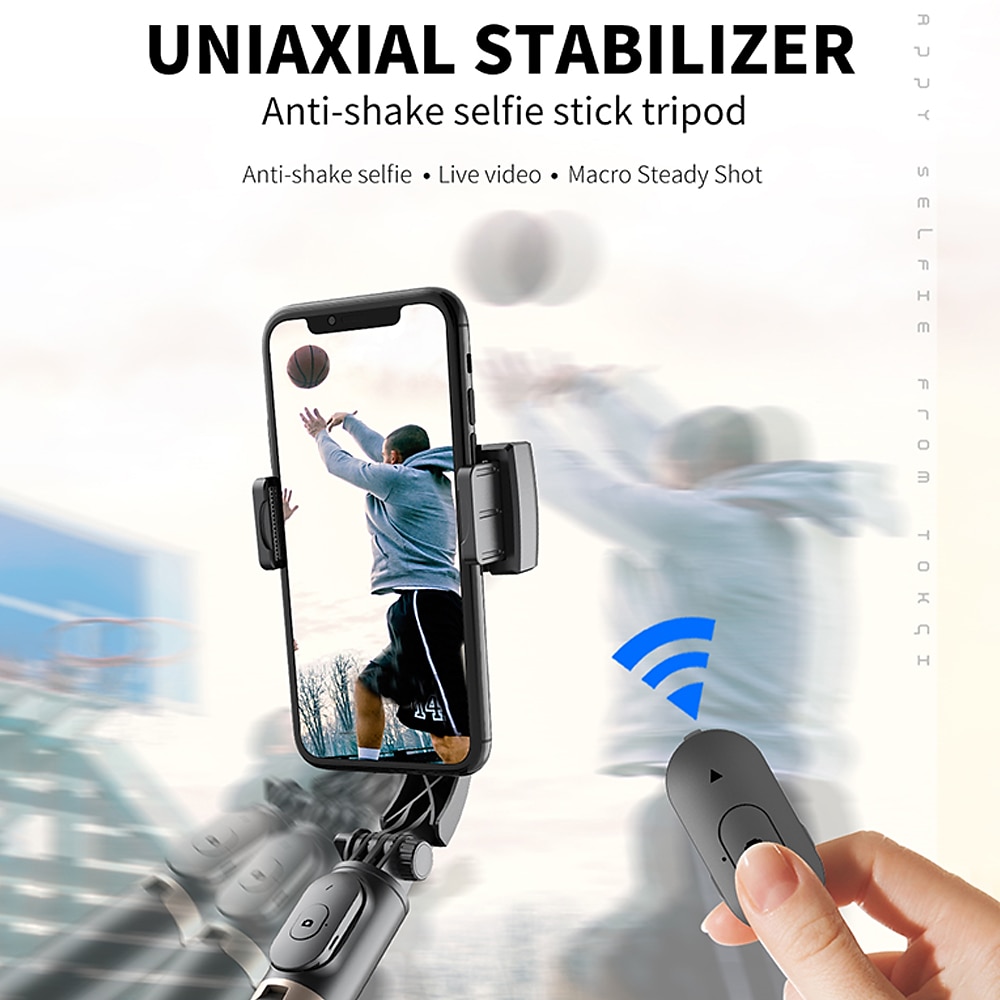 Handheld Gimbal Smartphone Bluetooth Handheld Stabilizer with Tripod selfie Stick Folding Gimbal for Smartphone Xiaomi iPhone 2025 - $52.99 –P6