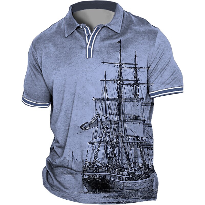 Men's Plus Size Polo Shirt Big and Tall Letter Turndown Print Short Sleeve Spring & Summer Sports Fashion Streetwear Designer Outdoor Street Tops 2025 - $23.99 –P3