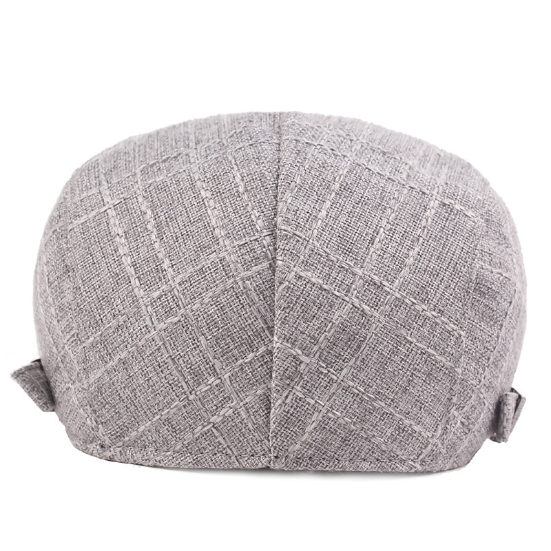 Hombre Gorra Plana Negro Beige Lino Moda Ropa de calle Elegante Moda de los años 20 Exterior Diario Noche Plano Templado 2026 - $13.49 –P4