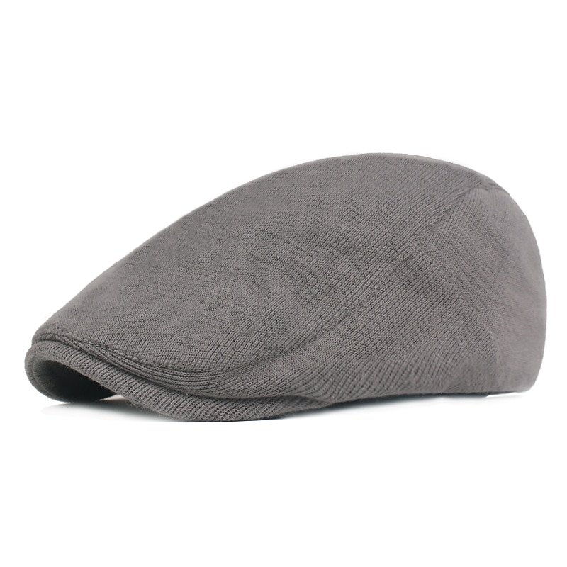 Hombre Gorra Plana Negro Amarillo Algodón Ropa de calle Elegante Moda de los años 20 Exterior Diario Noche Plano Templado 2025 - $17.99 –P10