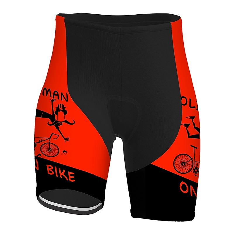 Men's Graphic Letter & Number Funny Cycling Road Shorts Cycling Shorts Bike Padded Shorts / Chamois Bottoms Race Fit Mountain Bike MTB Road Bike Cycling Sports 3D Pad Cycling Quick Dry Moisture 2025 - $26.99 –P17