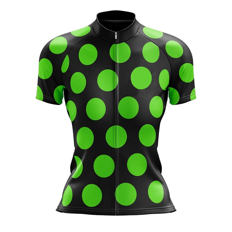 Mulheres Camisa para Ciclismo Geométrica Pontos Manga Curta Moto Camisa / Roupas Para Esporte Blusas com 3 bolsos traseiros Ciclismo de Montanha Ciclismo de Estrada Secagem Rápida Tiras Refletoras de 2026 por $30.99 –P5