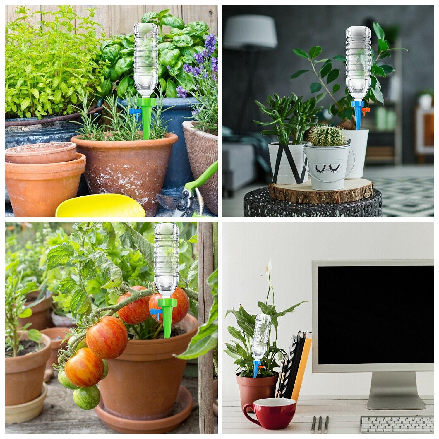 12 stk selvforsynt automatisk drypp vanning vanningssystem automatisk vanningspigg for planter blomst innendørs husholdning 2025 - $6.99 –P12
