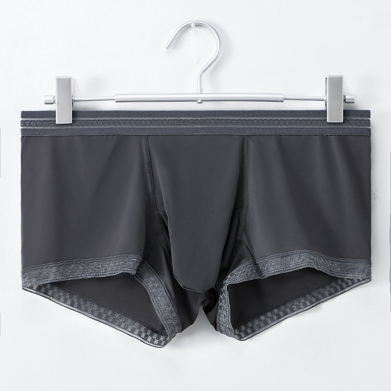 Herren 3 Pack Unterwäsche Boxer Slip Nylon Eis-Seide Atmungsaktiv Waschbar Komfortabel Glatt Mittlere Hüfthöhe Schwarz Weiß 2025 - $21.99 –P5