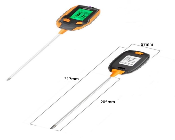 4-in-1 Soil Moisture Meter ,Digital Plant Temperature/Soil