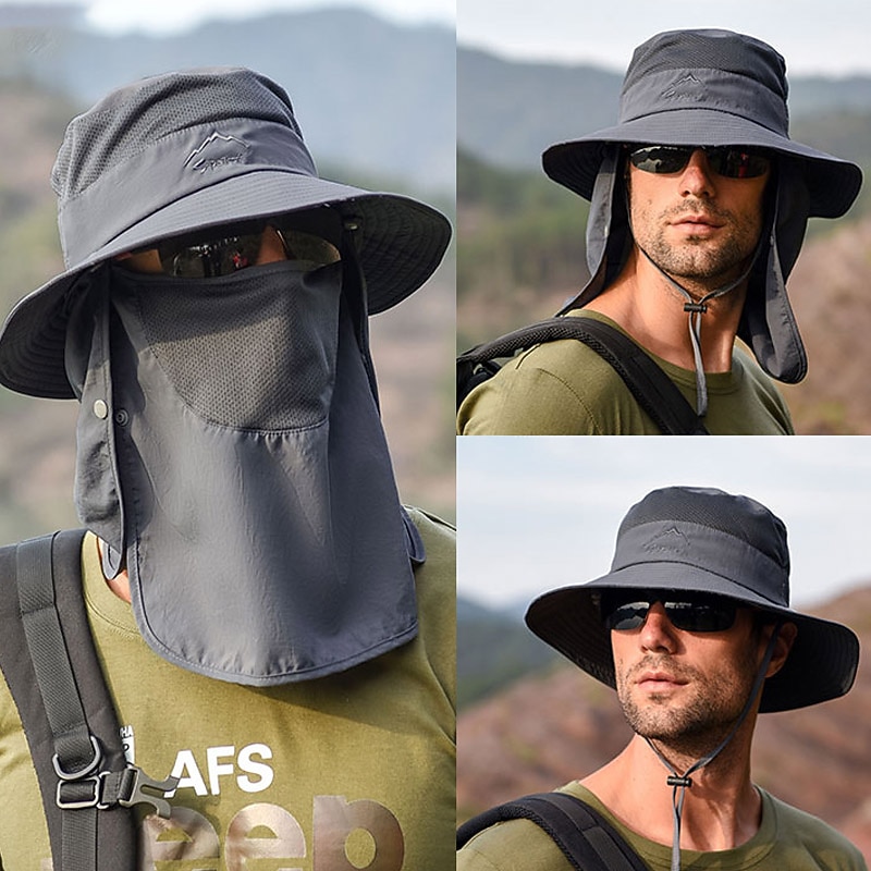 Homme Chapeau de seau Chapeau de soleil Chapeau de pêche Bonnet Boonie Chapeau de Randonnée Noir Rose Claire Chinlon Vêtement de rue mode Décontractées Extérieur du quotidien Sortie Lettre Broderie de 2025 ? $14.99 –P1
