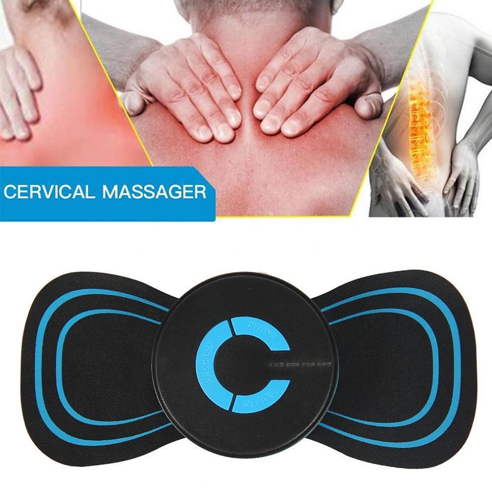 Gel Pads Mini Electric Neck Cervical Massager 1pcs