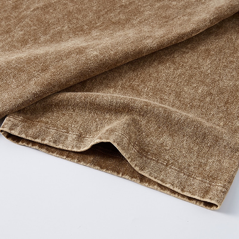 Herre 100% bomullssyre-vaskeskjorte Oversized skjorte Kortermet Crew-hals Vår sommer عادي Mote Designer Fritid Sport & Utendørs Daglig Gateklær Svart Rosa Grønn Topp T-skjorte for menn 2025 - $17.99 –P8