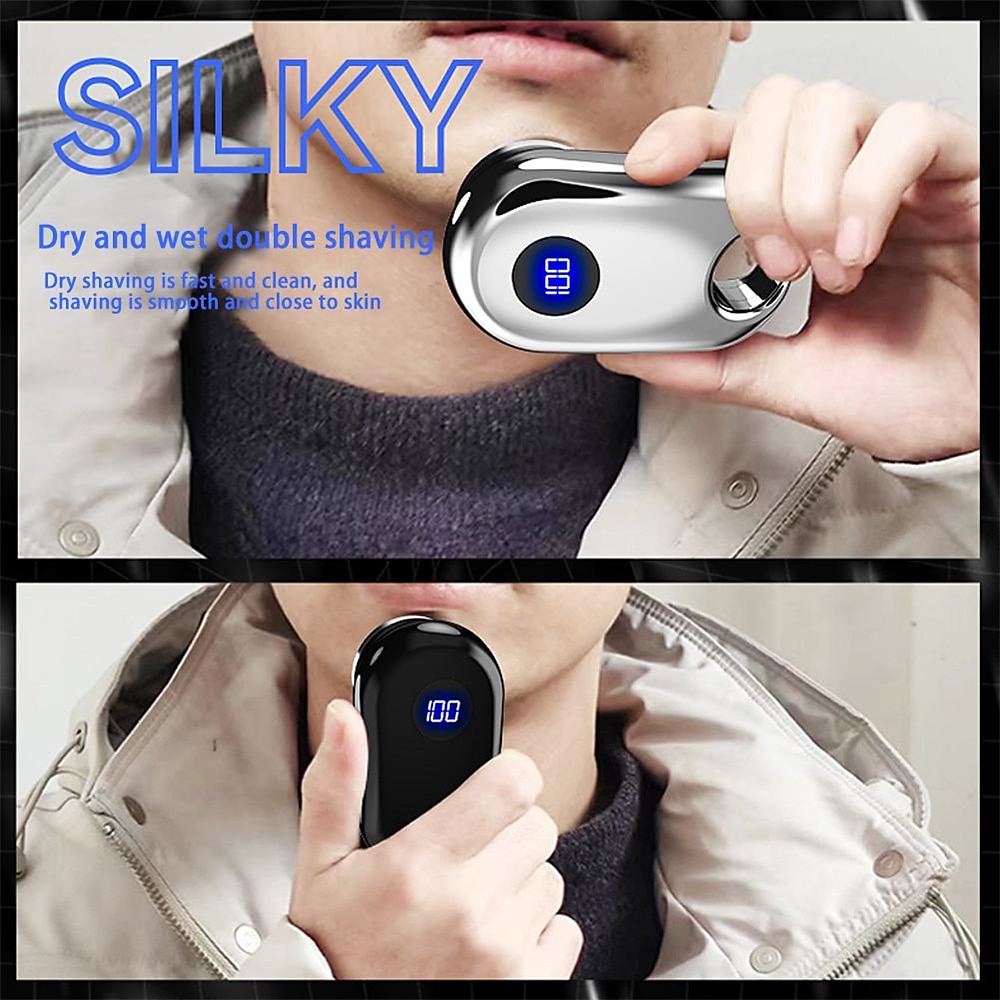Mini-Shave Portable Electric Shaver for Men Wet Dry One-Button Mini Razor Electric-Upgrade Rechargeable Travel Electric Razor 2025 - $25.99 –P4