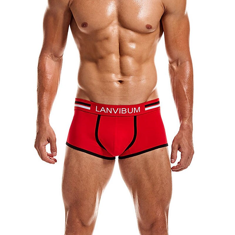 Men's 2 Packs Briefs Polyester Breathable Soft Color Block Mid Waist Black White 2025 - $12.99 –P2