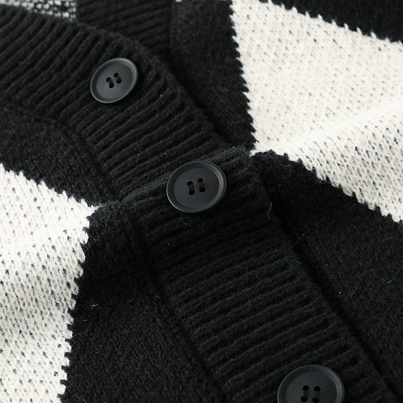 Herren Pullunder Strickjacke Gerippt Stricken Taste Strick Geometrisch V Ausschnitt Moderne zeitgenössische Freizeitskleidung Ausgehen Bekleidung Ärmellos Herbst Winter Schwarz Blau M L XL 2025 - $28.99 –P9