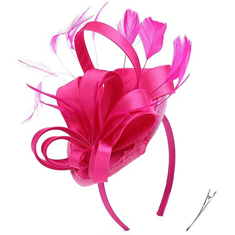 Čelenky Fascinátory Klobouky  Polyamidový klobouk Fedora Klobouk s plochým vrškem Podzimní svatba Městská párty  Večerní dovolená Čajová párty Dostih Vintage Elegantní s peřím Appliques Hlava 2025 - $25.99 –P1