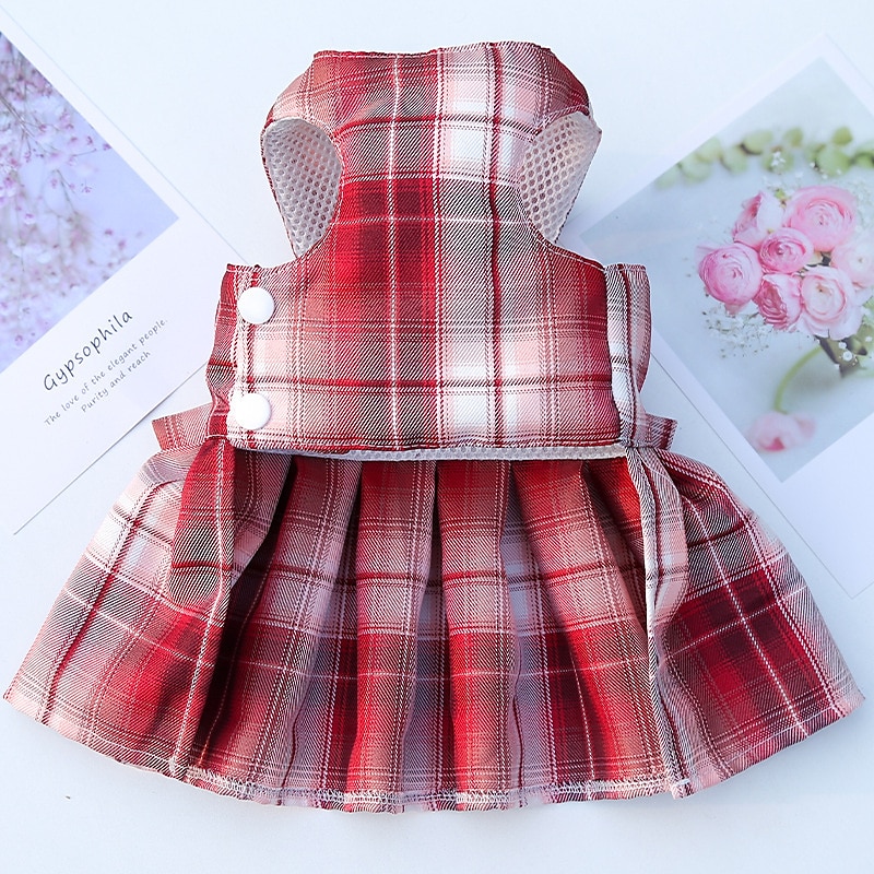 Chien Chat Harnais Robe Mode Mignon Basique Lavable Confortable Extérieur Décontracté Quotidien Promenade Vêtements pour Chiens for Bichon Frisé Spitz Nain Bébé Animal Papillon Petit de 2025 ? $17.49 –P14
