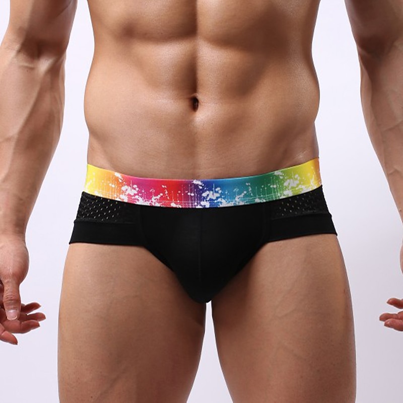 Herren 3 Pack Slip Unterhosen Hauptstadt Waschbar Komfortabel Glatt Tiefe Hüfthöhe Schwarz Weiß 2025 - $21.99 –P6