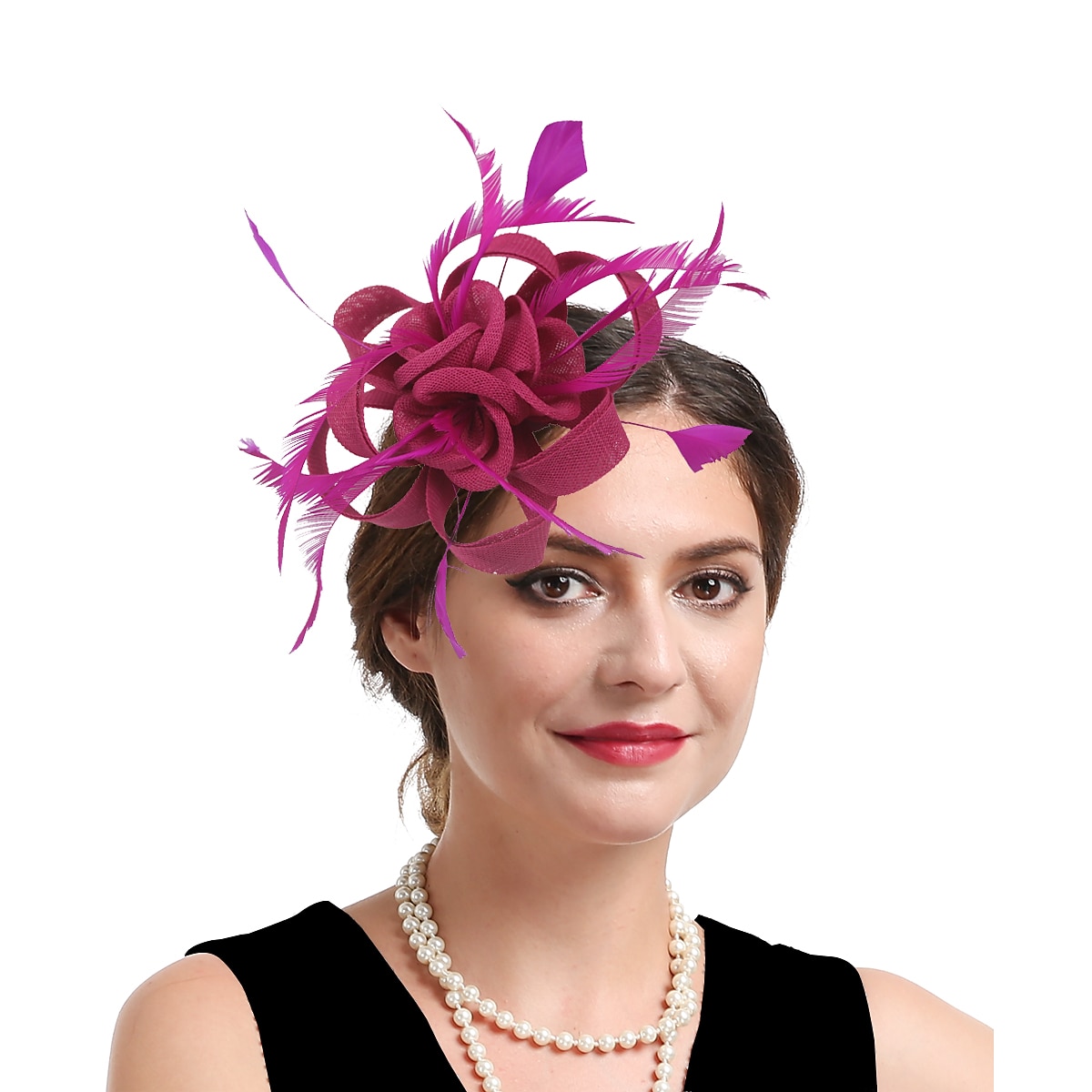 elbűvölő kentucky derby sapka fejfedők organza poliészter / poliamid fedora kalap fátyol sapka tea party lovasverseny hölgyek napi vintage stílusú vintage elegáns toll rátétekkel fejdísz 2025 - $14.49 –P13