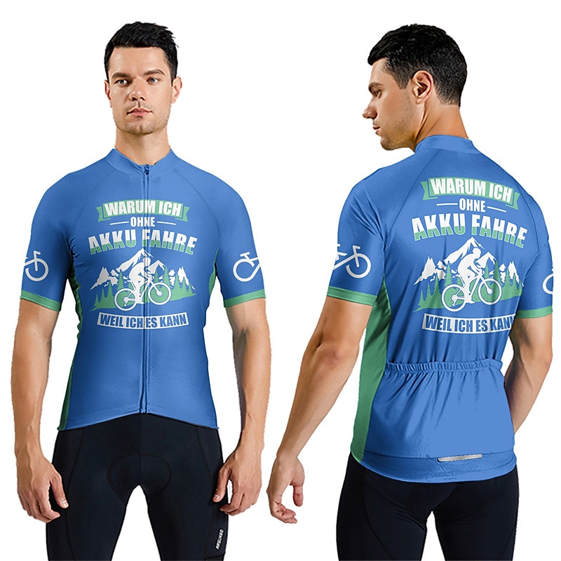 Hombre Maillot de Ciclismo Manga Corta Bicicleta Maillot Camiseta con 3 bolsillos traseros MTB Bicicleta Montaña Ciclismo Carretera Transpirable Secado rápido Dispersor de humedad Bandas Reflectantes 2025 - $28.99 –P1