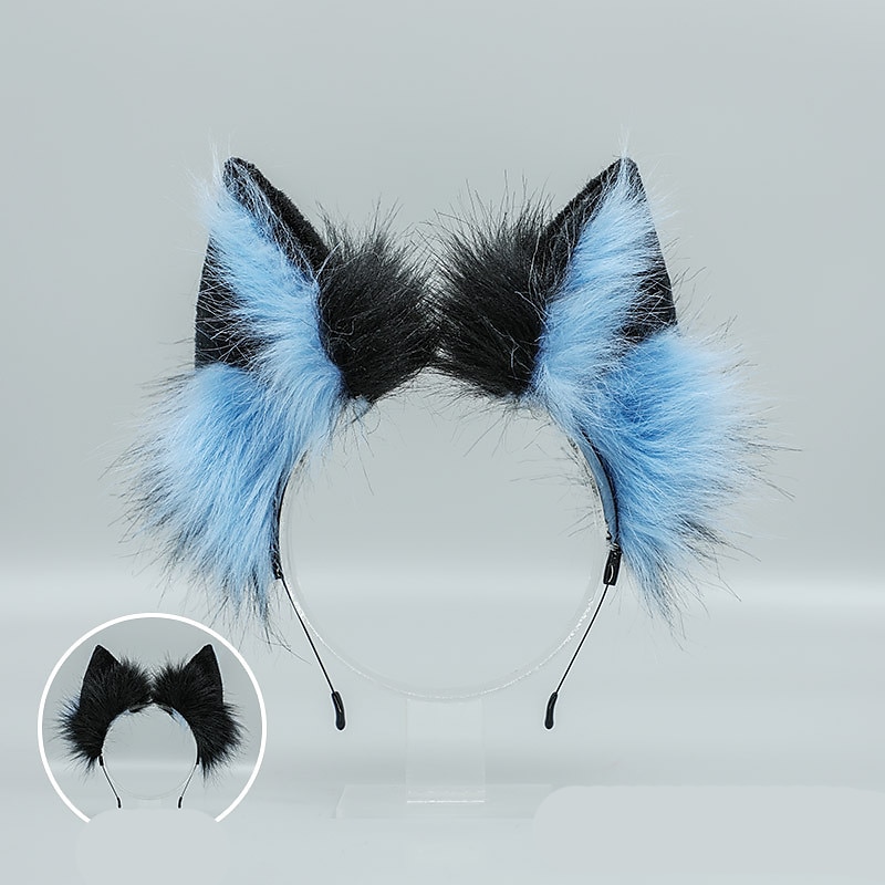 reveklemme kattører pannebånd ulvepoter cosplay kostyme karneval fancy festkostyme tilbehør 2025 - $22.99 –P10