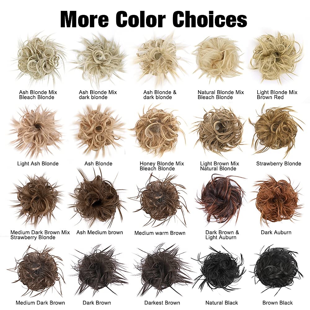 warrige updo messy bun haarstukje haarverlenging paardenstaart met elastische rubberen band opgestoken paardenstaart haarstukje synthetisch haar extensions scrunchies paardenstaart haarstukjes voor 2026 - $14.99 –P12