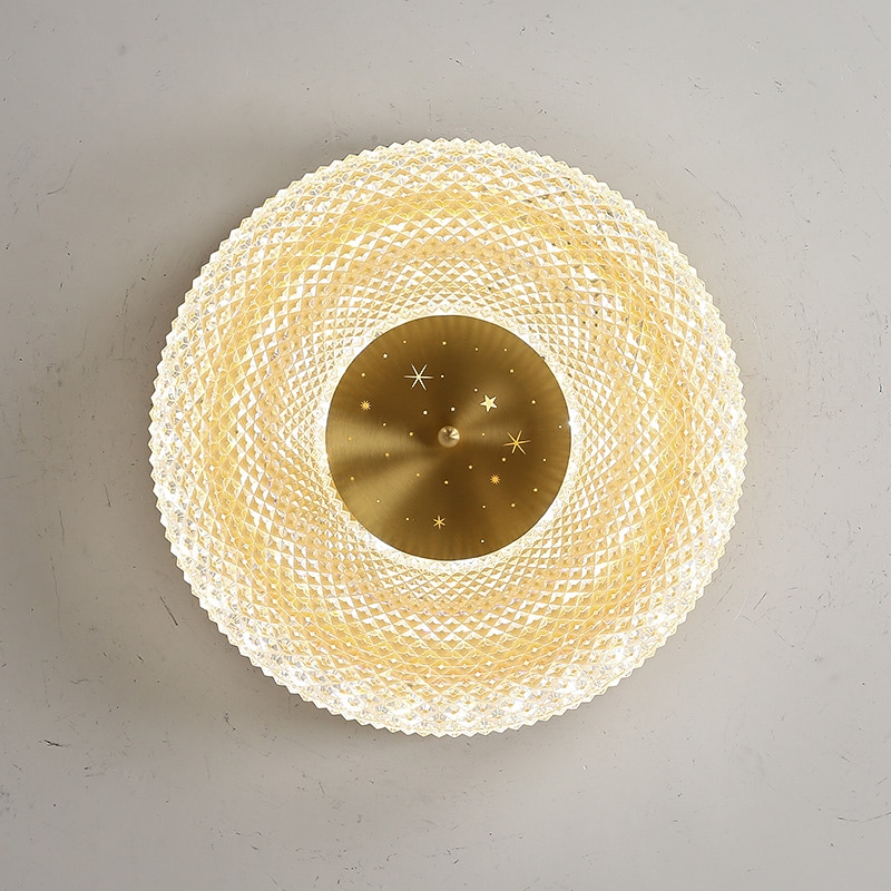 Luz de techo led regulable 40cm 50cm diseño circular luces de techo cobre estilo formal básico led moderno 110-240v 2026 - $311.99 –P10