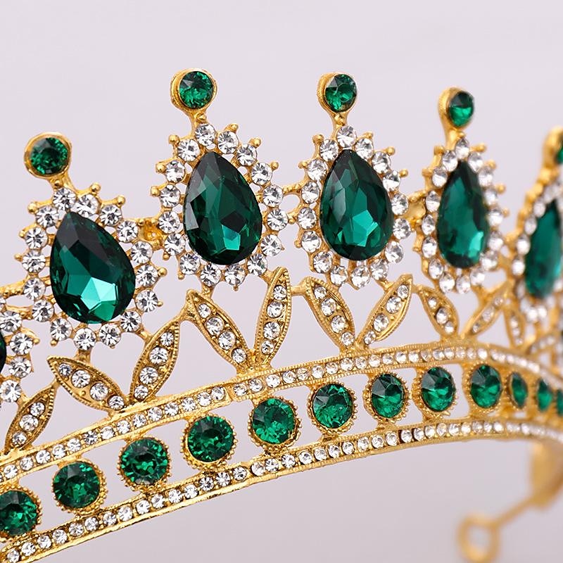 krystall dronning kroner og tiaraer med kam pannebånd for kvinner og jenter prinsesse kroner hår tilbehør til bryllup bursdag halloween kostyme cosplay 2025 - $19.99 –P3